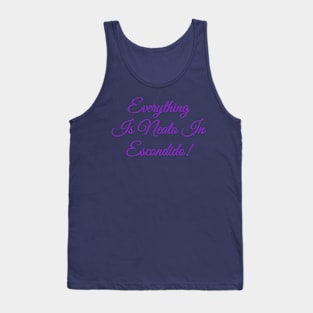 Everything  Is Neato In  Escondido! Purple Script Tank Top